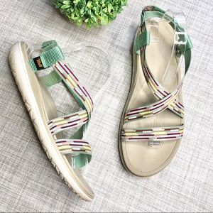 Teva multicolored strappy sandals, Velcro closure